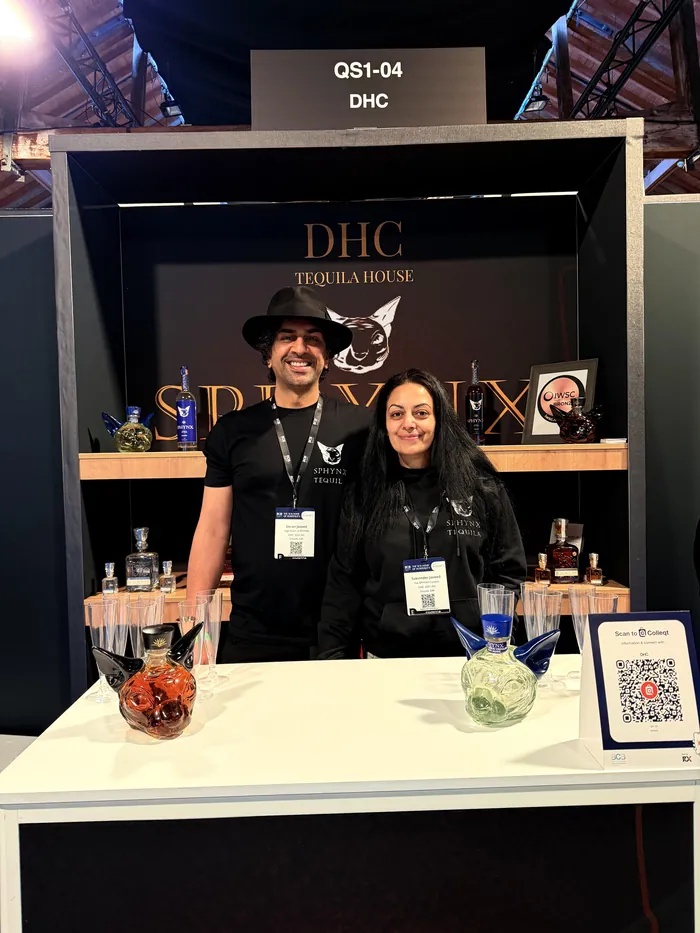 Sukhvinder and Imran Javeed behind the SPHYNX stand at the BCB Show 2026